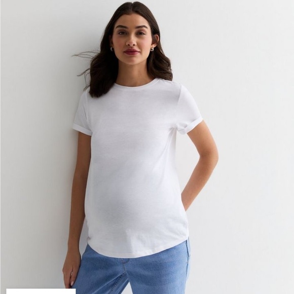 NWT 3-Pack Cotton Maternity Short Sleeve Tops in Size US 4 - Picture 2 of 4